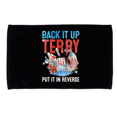 Funny 4th Of July Firework Back Up Terry Put It In Reverse Gift Microfiber Hand Towel