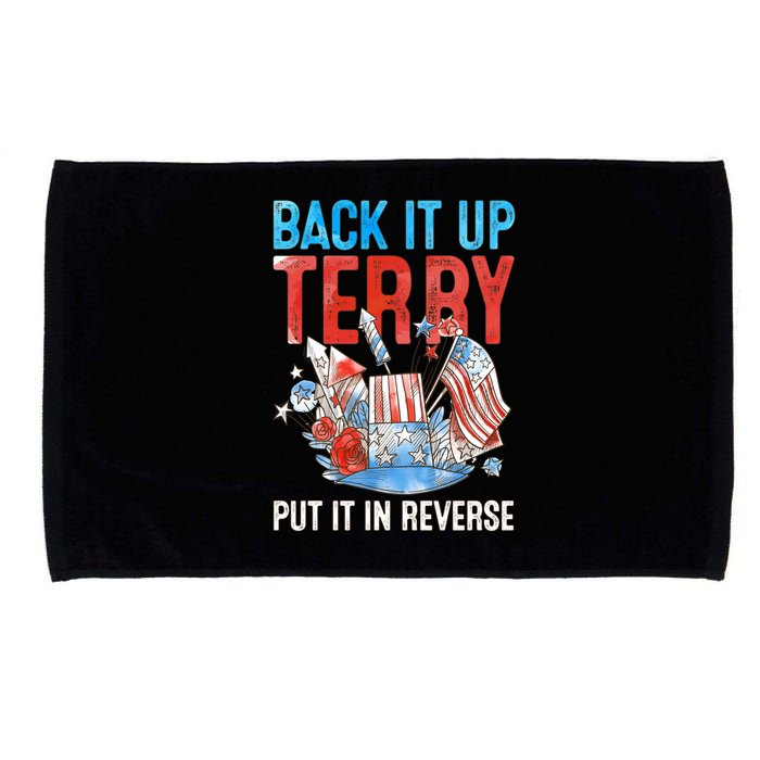 Funny 4th Of July Firework Back Up Terry Put It In Reverse Gift Microfiber Hand Towel