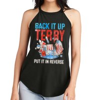 Funny 4th Of July Firework Back Up Terry Put It In Reverse Gift Women's Perfect Tri Rocker Tank