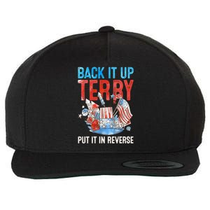 Funny 4th Of July Firework Back Up Terry Put It In Reverse Gift Wool Snapback Cap