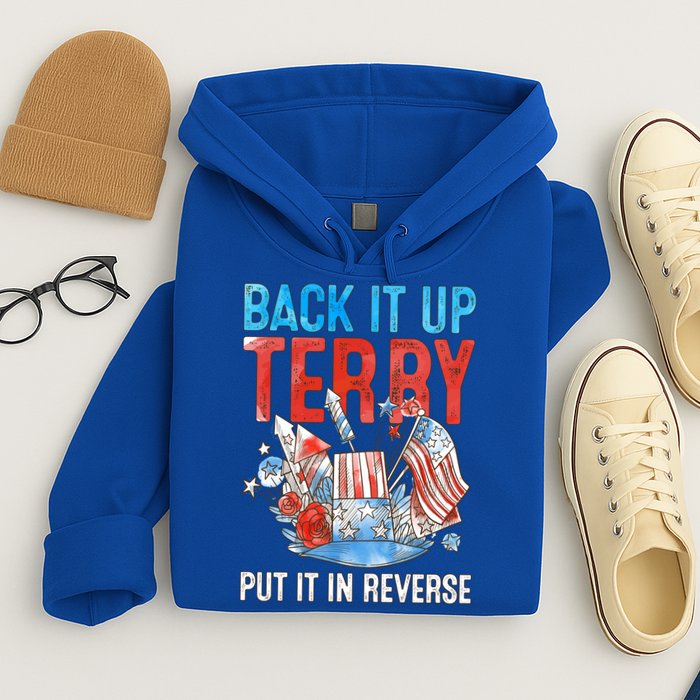 Funny 4th Of July Firework Back Up Terry Put It In Reverse Gift Hoodie
