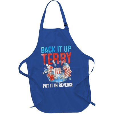 Funny 4th Of July Firework Back Up Terry Put It In Reverse Gift Apron