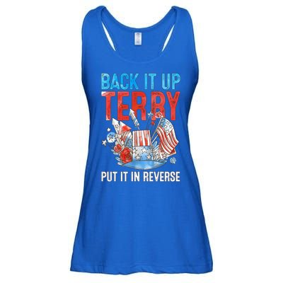 Funny 4th Of July Firework Back Up Terry Put It In Reverse Gift Ladies Essential Flowy Tank