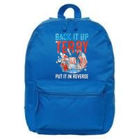 Funny 4th Of July Firework Back Up Terry Put It In Reverse Gift 16 in Basic Backpack