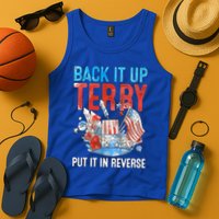 Funny 4th Of July Firework Back Up Terry Put It In Reverse Gift Tank Top