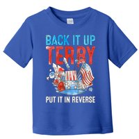 Funny 4th Of July Firework Back Up Terry Put It In Reverse Gift Toddler T-Shirt