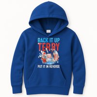 Funny 4th Of July Firework Back Up Terry Put It In Reverse Gift Kids Hoodie