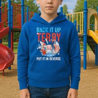 Funny 4th Of July Firework Back Up Terry Put It In Reverse Gift Kids Hoodie