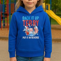 Funny 4th Of July Firework Back Up Terry Put It In Reverse Gift Kids Hoodie