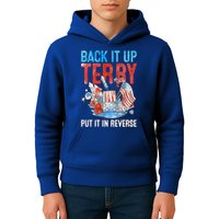 Funny 4th Of July Firework Back Up Terry Put It In Reverse Gift Kids Hoodie