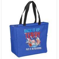 Funny 4th Of July Firework Back Up Terry Put It In Reverse Gift Zip Tote Bag