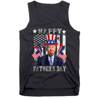 Funny 4th Of July Confused Joe Biden Happy FatherS Day Tank Top