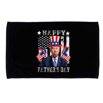 Funny 4th Of July Confused Joe Biden Happy FatherS Day Microfiber Hand Towel