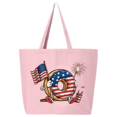 Funny 4th Of July Independence Donut Touch My Freedom 25L Jumbo Tote