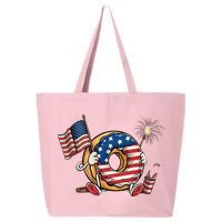 Funny 4th Of July Independence Donut Touch My Freedom 25L Jumbo Tote
