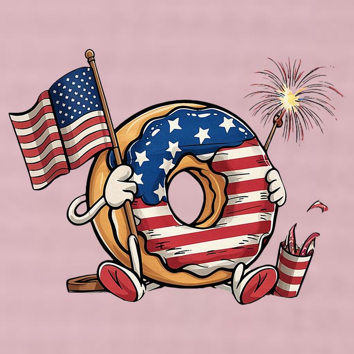 Funny 4th Of July Independence Donut Touch My Freedom 25L Jumbo Tote