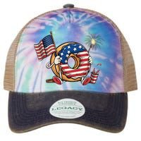 Funny 4th Of July Independence Donut Touch My Freedom Legacy Tie Dye Trucker Hat