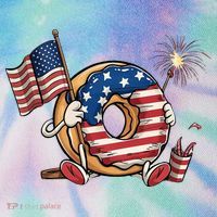 Funny 4th Of July Independence Donut Touch My Freedom Legacy Tie Dye Trucker Hat