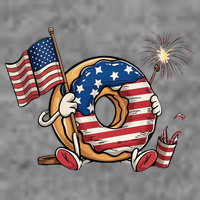 Funny 4th Of July Independence Donut Touch My Freedom Tall Sweatshirt