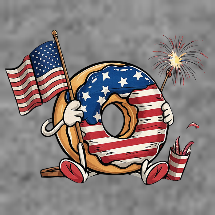 Funny 4th Of July Independence Donut Touch My Freedom Tall Sweatshirt