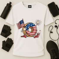Funny 4th Of July Independence Donut Touch My Freedom Cooling Performance Crew T-Shirt