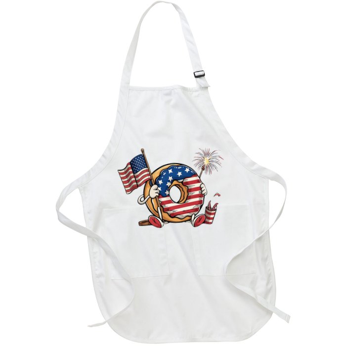 Funny 4th Of July Independence Donut Touch My Freedom Apron