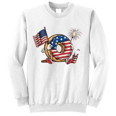 Funny 4th Of July Independence Donut Touch My Freedom Sweatshirt
