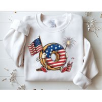 Funny 4th Of July Independence Donut Touch My Freedom Sweatshirt