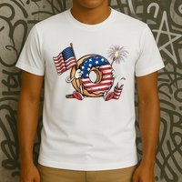 Funny 4th Of July Independence Donut Touch My Freedom T-Shirt