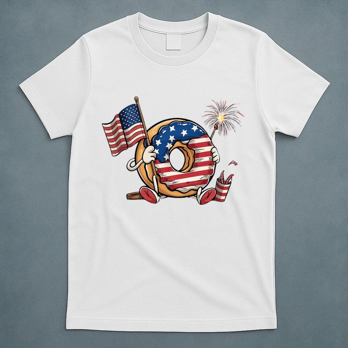 Funny 4th Of July Independence Donut Touch My Freedom T-Shirt