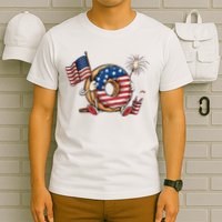 Funny 4th Of July Independence Donut Touch My Freedom T-Shirt