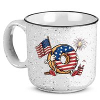 Funny 4th Of July Independence Donut Touch My Freedom 15oz Campfire Ceramic Mug
