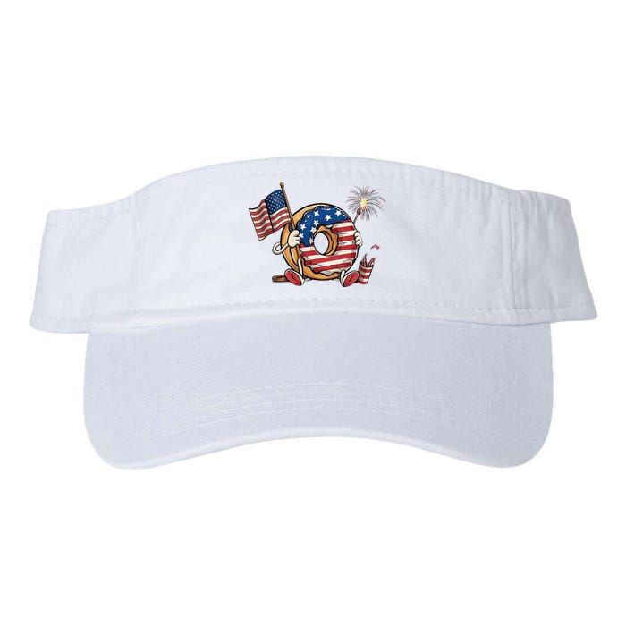 Funny 4th Of July Independence Donut Touch My Freedom Visor