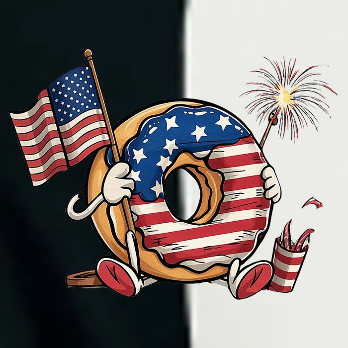 Funny 4th Of July Independence Donut Touch My Freedom Infant Baby Jersey Bodysuit