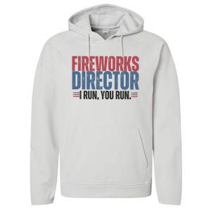 Funny 4th Of July Fireworks Director Independence Day Performance Fleece Hoodie