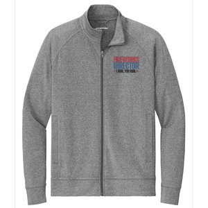 Funny 4th Of July Fireworks Director Independence Day Stretch Full-Zip Cadet Jacket