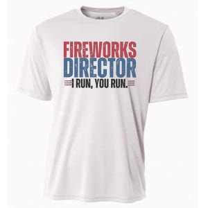 Funny 4th Of July Fireworks Director Independence Day Cooling Performance Crew T-Shirt