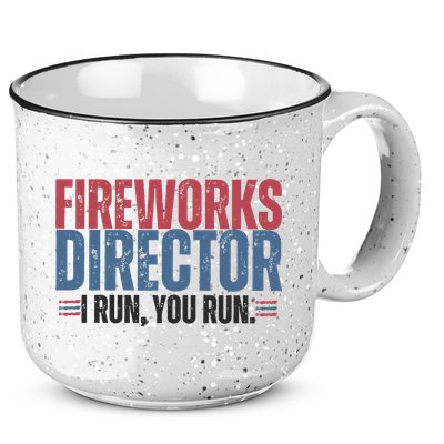Funny 4th Of July Fireworks Director Independence Day 15oz Campfire Ceramic Mug