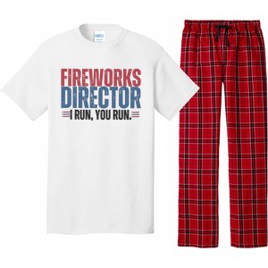 Funny 4th Of July Fireworks Director Independence Day Pajama Set