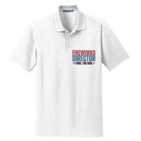 Funny 4th Of July Fireworks Director Independence Day Dry Zone Grid Polo