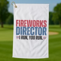 Funny 4th Of July Fireworks Director Independence Day Golf Towel