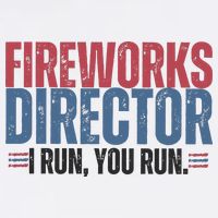 Funny 4th Of July Fireworks Director Independence Day Golf Towel