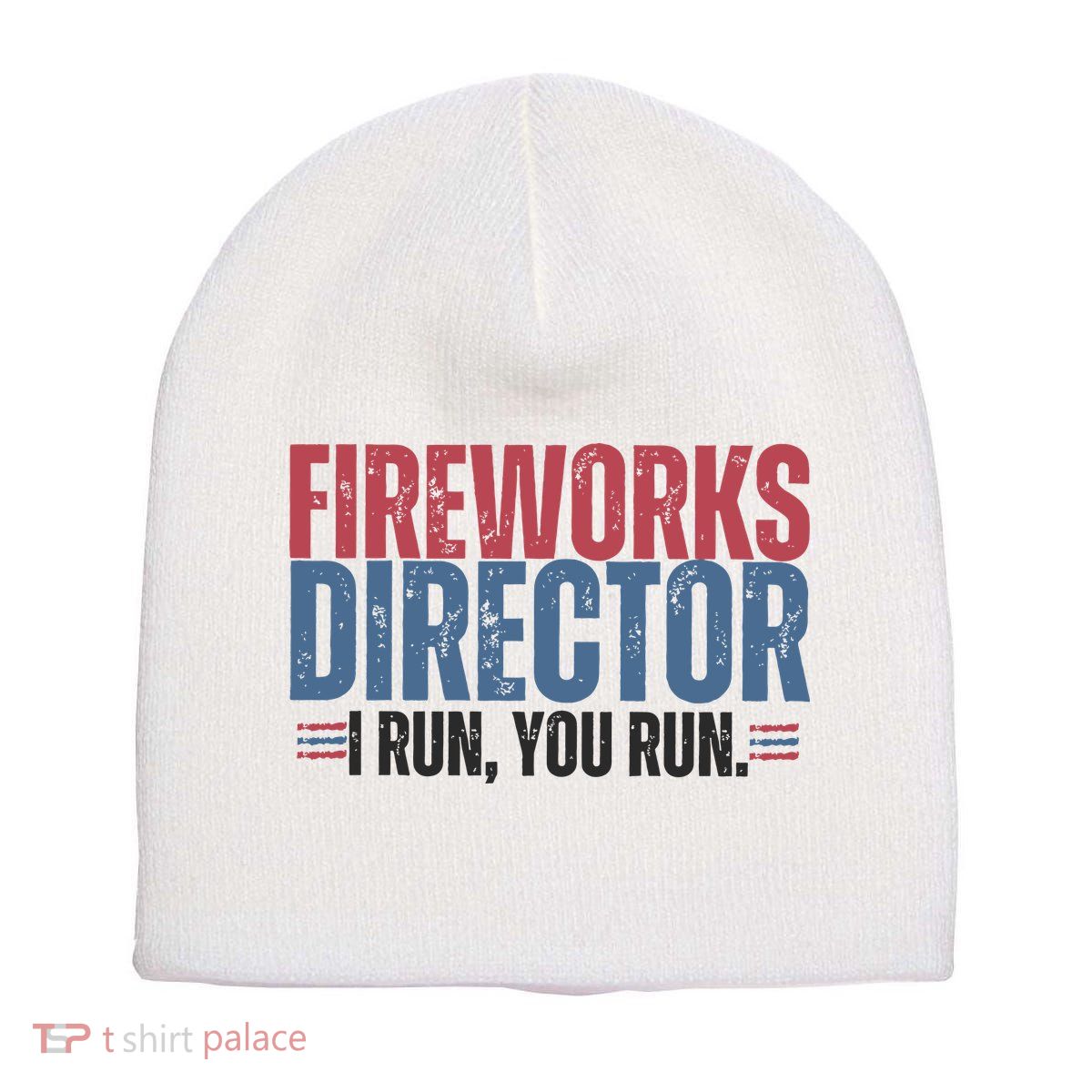 Funny 4th Of July Fireworks Director Independence Day Short Acrylic Beanie