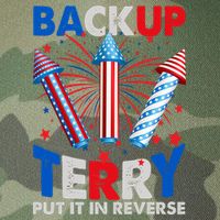 Fouth 4th Of July Back Up Terry Put It In Reverse Legacy Tie Dye Trucker Hat