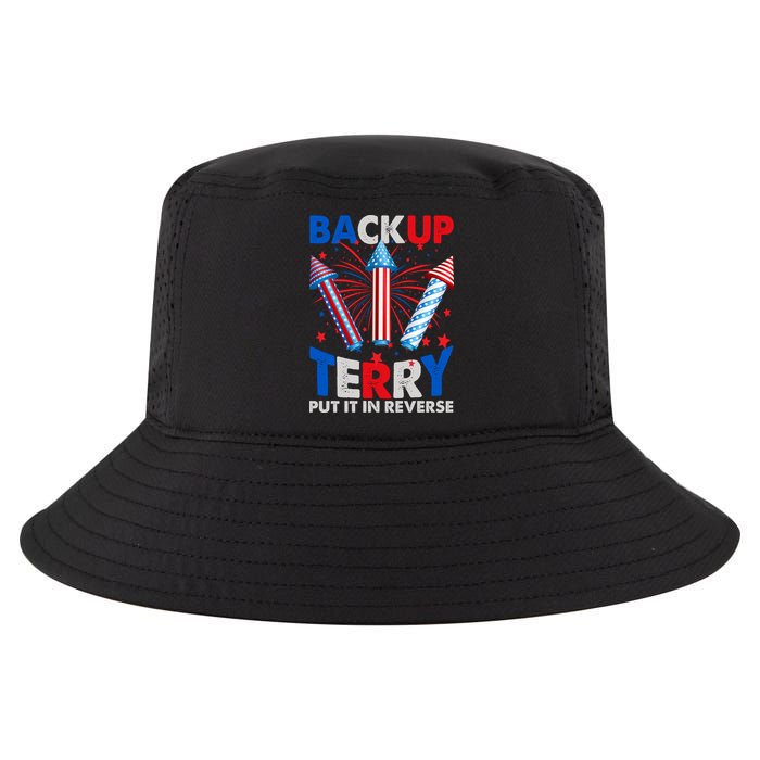 Fouth 4th Of July Back Up Terry Put It In Reverse Cool Comfort Performance Bucket Hat