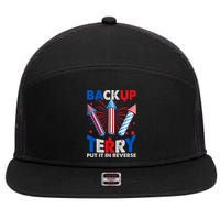 Fouth 4th Of July Back Up Terry Put It In Reverse 7 Panel Mesh Trucker Snapback Hat