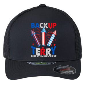 Fouth 4th Of July Back Up Terry Put It In Reverse Flexfit Unipanel Trucker Cap