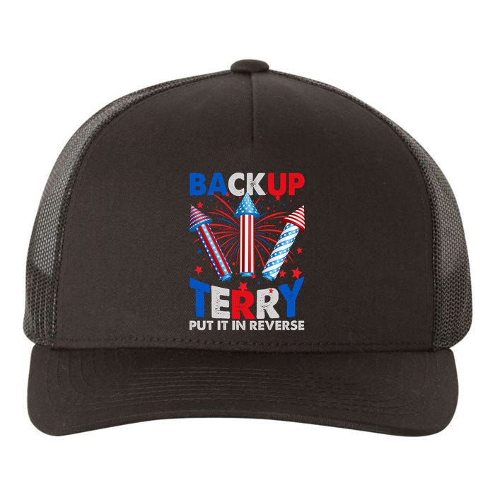 Fouth 4th Of July Back Up Terry Put It In Reverse Yupoong Adult 5-Panel Trucker Hat