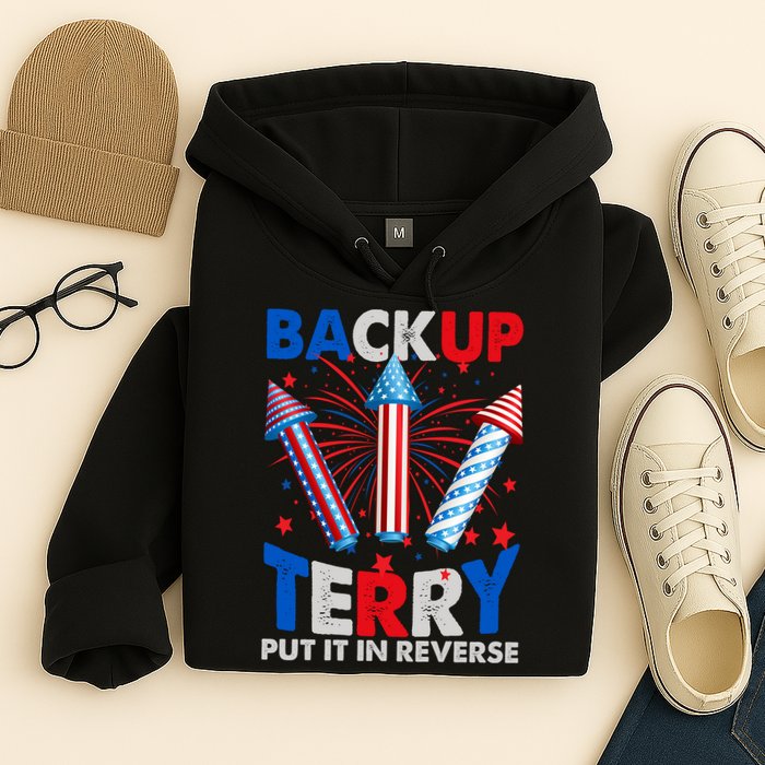 Fouth 4th Of July Back Up Terry Put It In Reverse Hoodie
