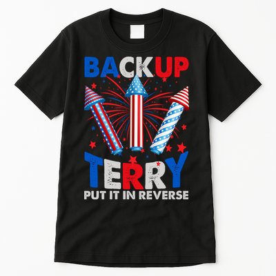 Fouth 4th Of July Back Up Terry Put It In Reverse Tall T-Shirt